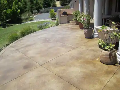 Concrete surface with added colour | Charleston Concrete