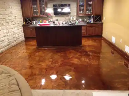 Concrete with colour from staining | Charleston Concrete