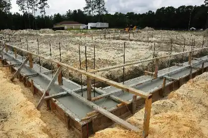 Foundation footing shown in work gallery | Charleston Concrete