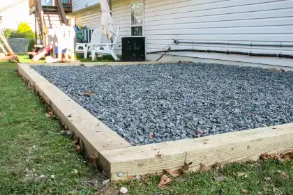 Gravel shed pad shown in work gallery | Charleston Concrete