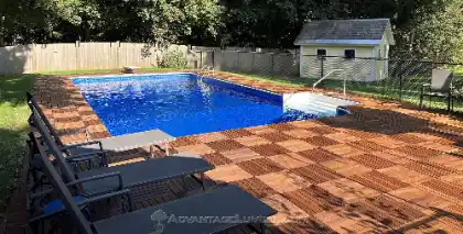Pool deck tiles | Charleston Concrete