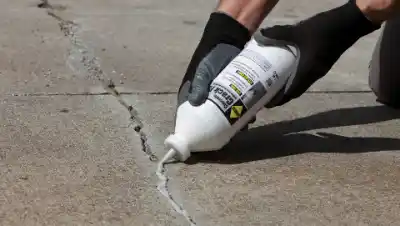 Shrinkage crack repair shown in work gallery | Charleston Concrete