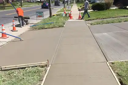 Sidewalk contractor work | Charleston Concrete