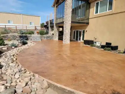 Surface of coloured concrete | Charleston Concrete