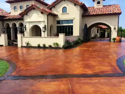 Surface of stained concrete | Charleston Concrete
